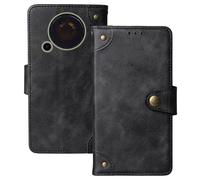 Anybird Nero Retro Pelle Case per Trevi FORTE 70 2.4" Custodia Caso Premium Leather Cover Flip Guscio Protettiva Copertina Portafoglio Magnetico Anti Urto e Anti Graffi