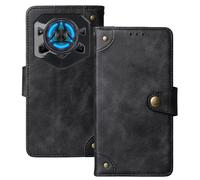 Anybird Nero Retro Pelle TPU Silicone Case per DOOGEE Blade 20 Pro 5G 6.6" Custodia Caso Premium Leather Cover Flip Guscio Protettiva Copertina Portafoglio Magnetico