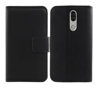 Anybird Nero Vera Real Pelle Case per Blaupunkt SL05 SL 05 5.5" Custodia Caso Premium Leather Cover Flip Guscio Protettiva Copertina Portafoglio Magnetico Anti Urto e Anti Graffi