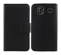 Anybird Nero Vera Real Pelle Case per Energizer E13 1.77" Custodia Caso Premium Leather Cover Flip Guscio Protettiva Copertina Portafoglio Magnetico Anti Urto e Anti Graffi
