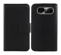 Anybird Nero Vera Real Pelle Case per General Mobile GM Fenix II Pro 5G 6.67" Custodia Caso Premium Leather Cover Flip Guscio Protettiva Copertina Portafoglio Magnetico Anti Urto e Anti Graffi