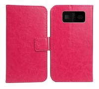 Anybird Rosa Custodia in pelle Flip Case Protettiva Cover Skin per Beafon SL230 LTE 4G 1.8" Caso Leather Cover Flip Guscio Copertina Portafoglio Magnetico Anti Urto e Anti Graffi