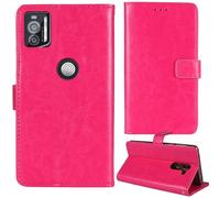 Anybird Rosa Custodia in pelle Flip Case Protettiva Cover Skin Wallet per Crosscall STELLAR X5s / X5s Chamonix Mont Blanc 6.49"