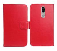Anybird Rosso Custodia in pelle Flip Case Protettiva Cover Skin per Blaupunkt SL05 SL 05 5.5" Caso Leather Cover Flip Guscio Copertina Portafoglio Magnetico