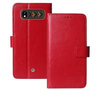Anybird Rosso Custodia in pelle Flip Case Protettiva Cover Skin Wallet per Hammer H Boost 2 LTE 2.4"