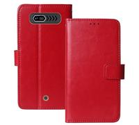 Anybird Rosso Custodia in pelle Flip Case Protettiva Cover Skin Wallet per Hammer H Forge 2.4"
