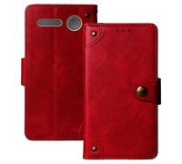 Anybird Rosso Retro Pelle Case per Beghelli Salvalavita Phone SLV40 4G 2.8" Custodia Caso Premium Leather Cover Flip Guscio Protettiva Copertina Portafoglio Magnetico Anti Urto e Anti Graffi