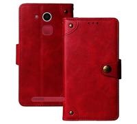 Anybird Rosso Retro Pelle Case per Olympia Neo+ 5.5" Custodia Caso Premium Leather Cover Flip Guscio Protettiva Copertina Portafoglio Magnetico Anti Urto e Anti Graffi