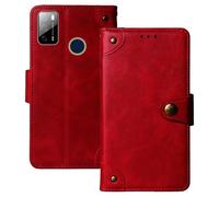 Anybird Rosso Retro Pelle Case per Qubo P668 / QUBO X668 6.53" Custodia Caso Premium Leather Cover Flip Guscio Protettiva Copertina Portafoglio Magnetico Anti Urto e Anti Graffi