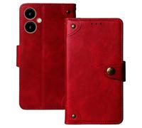 Anybird Rosso Retro Pelle Case per SPC Zeus 2 + 5" Custodia Caso Premium Leather Cover Flip Guscio Protettiva Copertina Portafoglio Magnetico