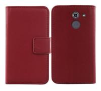 Anybird Rosso Vera Real Pelle Case per Beghelli SLV10 1.7" Custodia Caso Premium Leather Cover Flip Guscio Protettiva Copertina Portafoglio Magnetico Anti Urto e Anti Graffi