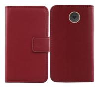 Anybird Rosso Vera Real Pelle Case per Emporia SIMPLICITY V27 LTE 2" Custodia Caso Premium Leather Cover Flip Guscio Protettiva Copertina Portafoglio