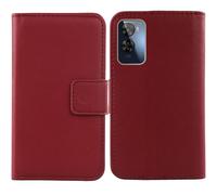 Anybird Rosso Vera Real Pelle Case per SPC DISCOVERY 2 ME 6.75" Custodia Caso Premium Leather Cover Flip Guscio Protettiva Copertina Portafoglio