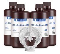 ANYCUBIC ABS-Like Resin 2.0, Elevata Durezza, Basso Odore, 4KG Bianco
