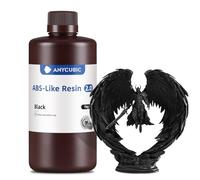 ANYCUBIC ABS-Like Resin 2.0, Resina per Stampanti 3D a Polimerizzazione Rapida con Elevata Resistenza e Resilienza, Elevata Durezza, Basso Odore, Compatibile con Tutte le Stampanti LCD, 1KG Nero