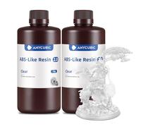 ANYCUBIC ABS-Like Resin 2.0 Trasparente 2KG, Resina per Stampanti 3D