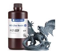 ANYCUBIC ABS-Like Resin 3.0, Resina per Stampanti 3D Aggiornata con Maggiore Resistenza e Robustezza, Alta Precisione, Compatibile con Tutte le Stampanti 3D LCD, HD-Grigio 1KG