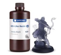 ANYCUBIC ABS-Like Resin 3.0, Resina per Stampanti 3D con Eccellente Durezza e Tenacità, Alta Precisione per Stampanti 3D a Resina, Nero Fumo 1000g