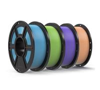 ANYCUBIC Filamento PLA 1,75 mm, Filamento di Materiali di Stampa 3D Identificazione Intelligente, Rosa Pesca, Viola Interstellare, Verde Foglia Primavera, Turchese Tropicale 4KG
