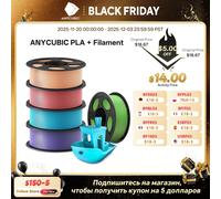ANYCUBIC PLA+ Filamento stampante 3D 1,75 mm 1 kg/rotolo Pla Plus ad alta precisione Materiale di stampa 3D Materiali di consumo in gomma plastica