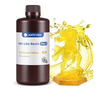 ANYCUBIC Resina ABS-Like Pro 2 per Stampante 3D con Eccellente Resistenza e Tenacità, A Basso Odore Resina UV 405nm a Polimerizzazione Rapida per Stampa 3D LCD/DLP/SLA, Giallo Traslucido 1000g