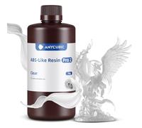 ANYCUBIC Resina Stampante 3D ABS-Like Pro 2 con Maggiore Resistenza e Robustezza, Resina 3D ad Alta Precisione e Ritiro Minimo, Ampiamente Compatibile con Stampanti 3D a Resina(Transparent, 1000g)