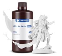 ANYCUBIC Resina Stampante 3D ABS-Like Pro 2 con Maggiore Resistenza e Robustezza, Resina 3D ad Alta Precisione e Ritiro Minimo, Ampiamente Compatibile con Tutte le Stampanti 3D a Resina(Bianco, 1000g)