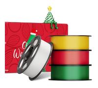 ANYCUBIC Silk PLA Filamento, Pacchetto Combinato Natalizio, Filamento di Seta 1,75 mm, Filamento per Stampante 3D con Lucentezza Controllabile, Texture di Seta, Colori Splendidi, 4KG