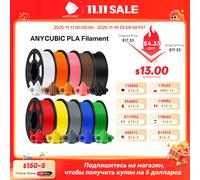 ANYCUBIC Stampante 3D PLA Filamento multicolore 1.75mm 1 kg/rotolo Materiali di consumo in gomma plastica per stampante 3D FDM Kobra