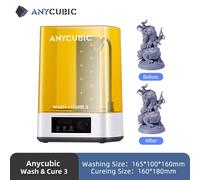 ANYCUBIC Wash & Cure 3 Per Photon Mono 4 LCD SLA Modelli di stampanti 3D Macchina per la pulizia della resina a polimerizzazione rotativa UV 2 in 1