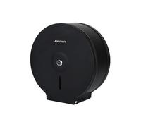 anydry 5182 Distributore per asciugamani di carta in acciaio inox Distributore commerciale a torre manuale Montaggio a parete Adatto per carta in rotolo (Nero）