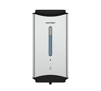 anydry AD1206 Distributore Automatico di Sapone Liquido per Montaggio a Parete Commerciale Finitura in Acciaio Inossidabile 1100 ml Grande capacità (Spazzolato)