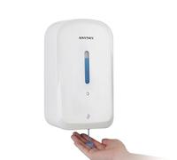 anydry Distributore automatico di sapone liquido professionale da 1000 ml, montaggio a parete, senza contatto, per bagni ad alto traffico, uffici, ospedali, modello 1220S Bianco