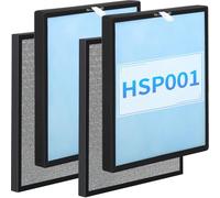 AnyFLTs 2 set di filtri di ricambio compatibili con purificatore d'aria intelligente HSP001, filtrazione a 4 fasi di pre-filtro fine, carbone attivo, H13 True HEPA e catalizzatore freddo