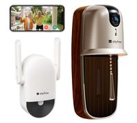 anyfree Videocitofono Wifi Campanello Senza Fili da Esterno,Videocitofono Wifi da Esterno,Rilevamento Intelligente delle Persone,Audio Bidirezionale,Supporta il Wifi a 2,4/5GHz (Oro)