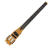 Anygig - Chitarra elettrica portatile per esercitarsi, da viaggio, 82 cm, 1,6 kg, full-scale da 65 cm, con custodia Gigbag, per destrimani, marrone opaco