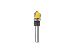 ANYGKT 1PC 6mm 1/4 "Gambo 5/8" 3/4 "Diametro Ciotola e Vassoio Modello Router Bit Trim Modello Router Utensile da Taglio for Legno Punte for Router for la Lavorazione del Legno(V. Groovin6X12.7)
