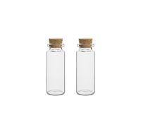 ANYGKT 2 Pezzi 50ml 60ml 80ml 100ml 120ml 150ml Bottiglie di Vetro con Tappo in Sughero barattoli di spezie for Caramelle for Artigianato Artistico bomboniere 6 Dimensioni U-Pick(150ml)