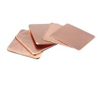 ANYGKT 5 Pezzi 0,3-2 mm barriera Pad Termico Rame Puro dissipatore di Calore Shim for Piastra for Laptop Computer dissipatore di Calore Scheda Grafica(15x15x1.2mm)