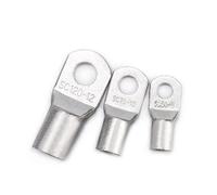 ANYGKT 5 Pezzi SC-6 10 16 25 35 50 70 95 Terminali a Becco di Filo in Rame Capicorda for Cavi Batteria 6-95mm2 Foro for Vite M6 M8 M10 M12(SC16-8(16mm2-M8),5pcs)