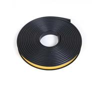 ANYGKT Fasce for mobili Materiale TPE Nastro Autoadesivo Nastro for Bordi Design a Forma di U Strisce di Tenuta in TPE for progetti Fai da Te Armadietto for la Lavorazione del Legno(Black-18mm)