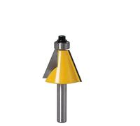 ANYGKT Punta del Router for smusso dello stinco da 8 mm 15 22,5 Fresa da 30 Gradi for Macchina for Legno(15Degree)
