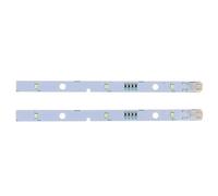 ANYGKT Striscia LED for Barra Luminosa for congelatore 2 Pezzi, for Luce LED for Frigorifero RONGSHENG/HISENSE E349766 MDDZ-162A 1629348 DC12V 2W