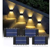 Anyingkai Applique Solare da Esterno LED Decorativa - 4 Pezzi Impermeabile IP65 per Balcone, Corridoio, Giardino
