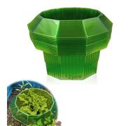 Anyingkai Collari per Lumache,per Giardino,Anello Protezione Lumache,Collari Barriera Antilumache,recinto in plastica per Piante da Insalata e cavoli, Protegge Le Piante dal (verde-12)