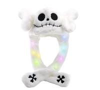 Anyingkai LED Cappello con Orecchie Che si Muovono,Cappello Orecchie che si Muovono,Cappello Con Orecchie che si Alzano,Animale Peluche Cappello per cosplay,Halloween,Carnevale e feste