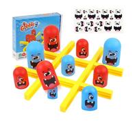 Anyingkai Tic Tac Toe Big Eat Small,Tic Tac Toe Gioco da Tavolo, Tic-Tac-Toe,Big eat small tic tac toe,Gioco interattivo genitore-figlio, Giochi per Famiglie e Un Gioco Classico (Rosso & blu)