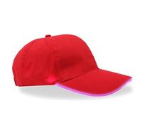 ANYMM Cappello da baseball LED, Illuminato Lampeggiante LED Illumina Cap Uomini, Ricaricabile Regolabile Unisex Baseball Cap,per Festival Club Stage (USB, rosa)