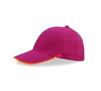 ANYMM Cappello da baseball LED, Illuminato Lampeggiante LED Illumina Cap Uomini, Ricaricabile Regolabile Unisex Baseball Cap,per Festival Club Stage (batteria, arancione)