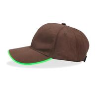 ANYMM Cappello da baseball LED, Illuminato Lampeggiante LED Illumina Cap Uomini, Ricaricabile Regolabile Unisex Baseball Cap,per Festival Club Stage (USB, verde)
